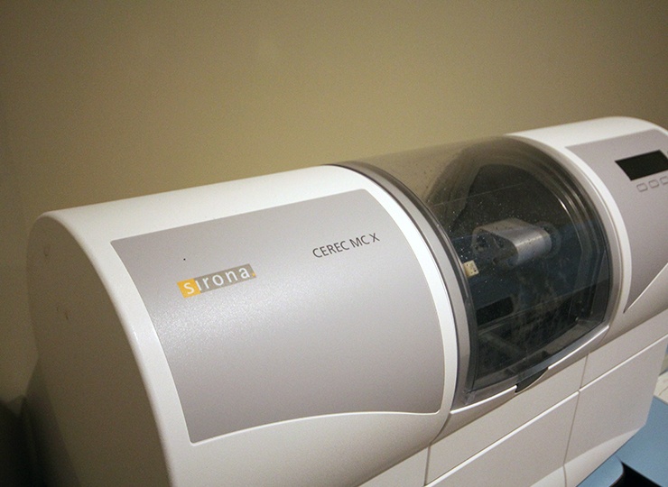 CEREC milling unit at Abington Family Dental Care