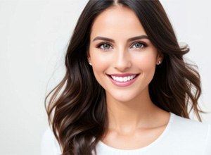Portrait of young woman with beautiful teeth