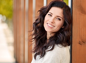 Smiling woman with beautiful teeth