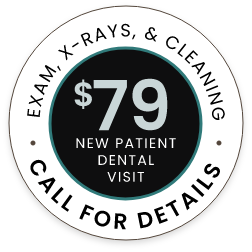$79 new patient dental visit special stamp