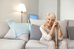 smiling senior woman