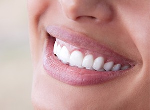 Close up of smiling mouth