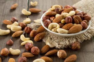 Nuts, a food that should be avoided after dental implant surgery